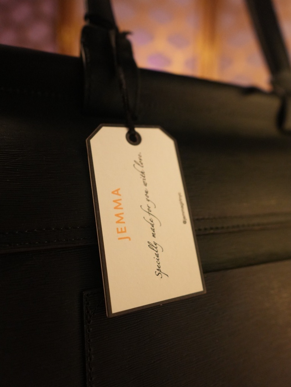Jenna Emma 37 Work Bag Black Leather Top-Handle Bag - Picture 5 of 11